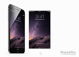iPhone6Plus黑白模型圖片