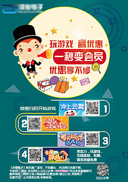 卡通喇叭人物