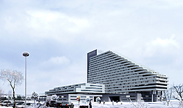 石油大廈雪景景觀圖片