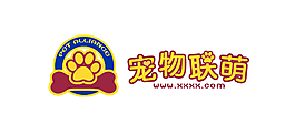 宠物联盟logo设计可爱卡通logo