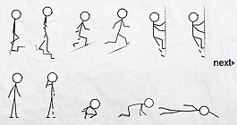 各種小人運(yùn)動(dòng)姿勢flash動(dòng)畫