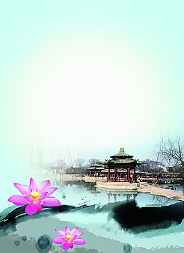 水墨畫背景
