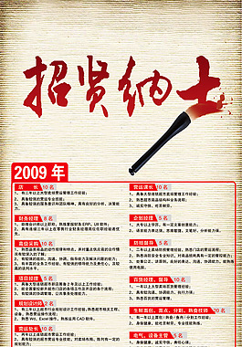招聘海報PSD素材