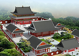寺廟模型