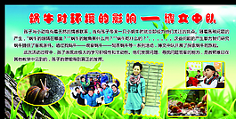 綠色清新背景環(huán)保宣傳欄圖片