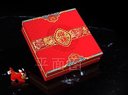 仿膳月餅包裝平面圖圖片