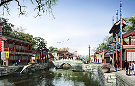 古鎮(zhèn)旅游環(huán)境設計圖片