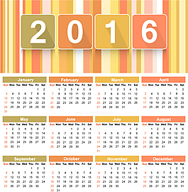 2016日歷