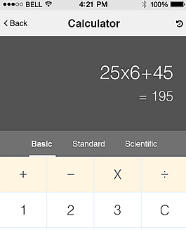 計(jì)算器app ui psd下載