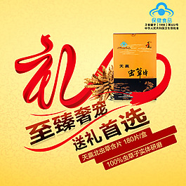 養(yǎng)生禮品促銷海報