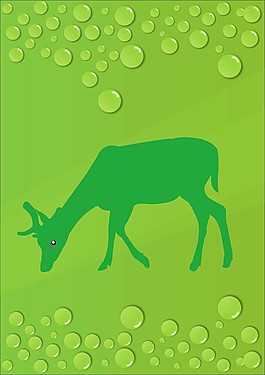 水珠與鹿