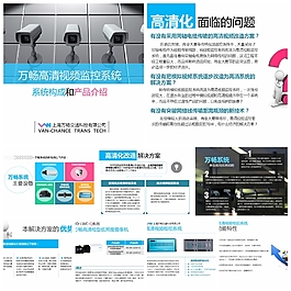 藍白產品介紹模板