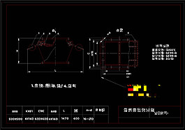 單層雙門(mén)翻板閥CAD機(jī)械圖紙