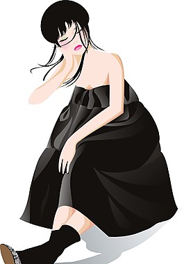 美女插畫