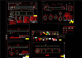 螺旋輸送機(jī)制作圖CAD機(jī)械圖紙