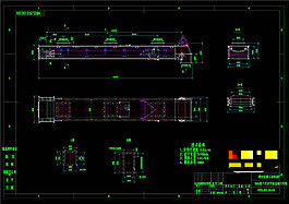密閉式皮帶機結構示意圖CAD機械圖紙
