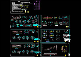 完整鋼結構棧橋施工詳圖機械圖紙