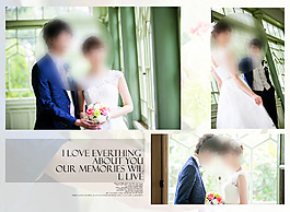 婚紗相冊模板 浪漫