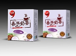 香芋奶茶效果圖PSD格式