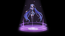 星光下獨舞的少女