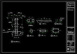 碼頭花架CAD景觀圖紙