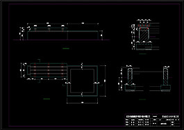 庭院條凳CAD景觀圖紙