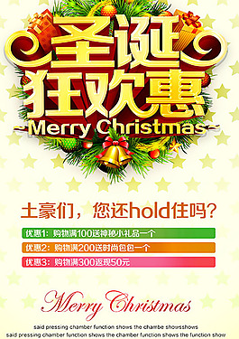 圣誕狂歡惠海報