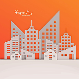 剪影城市矢量素材