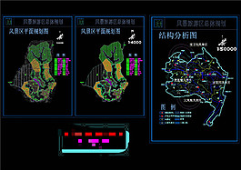 某風景旅游區(qū)總體CAD景觀圖紙
