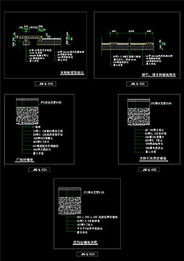 園路基礎(chǔ)CAD景觀圖紙