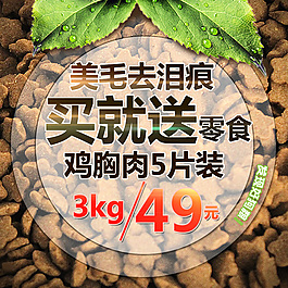 淘寶狗糧主圖直通車圖PSD格式
