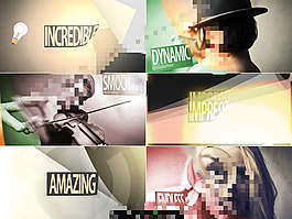 紙張邊角卷起的翻頁全屏內容展示AE模板