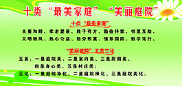 美丽庭院条件村展板