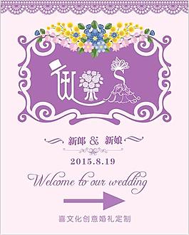 婚礼水牌