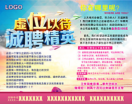 招聘海報