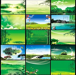 綠色背景素材