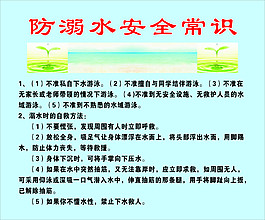 防溺水海報