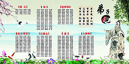 弟子規(guī)展板海報(bào)