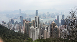 俯瞰香港全景图片