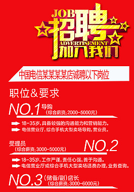 手機店招聘