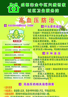 高血压防治X展架图片