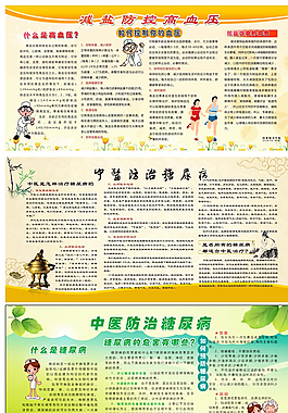 展板 医疗 高血压 糖图片