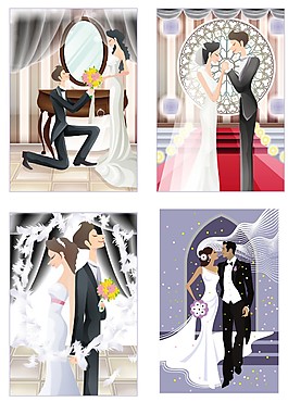 婚礼矢量图