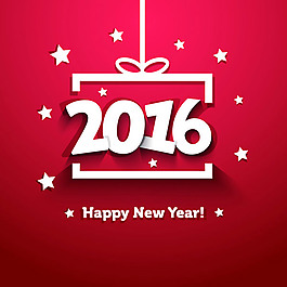 2016年新年賀卡矢量素材
