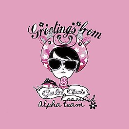 女童彈力T恤印花圖案