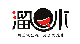 溜口水餐飲logo圖片