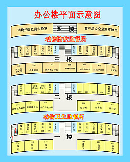 辦公樓示意圖