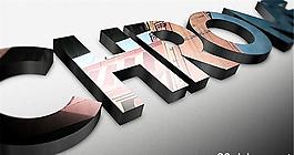 3D文字反射立體logo演繹動(dòng)畫AE模板