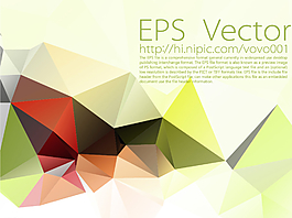 綠色多邊形底紋圖片