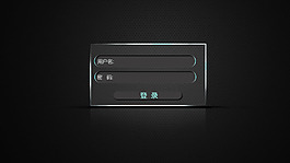 后臺登錄界面平面設計psd